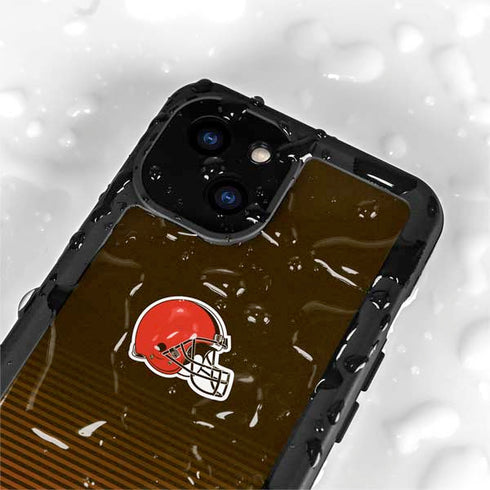 NFL Cleveland Browns Breakaway iPhone 15 Waterproof Case